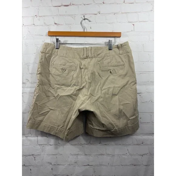Talbot Shorts Womens Size 10 Khaki Casual Preppy Uniform Zip (READ) - Picture 2 of 8